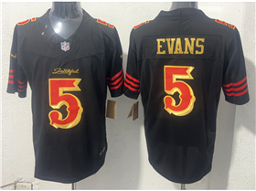 San Francisco 49ers #5 Mike Evans Black Rivalries Vapor F.U.S.E. Limited Jersey