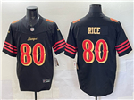 San Francisco 49ers #80 Jerry Rice Black Rivalries Vapor F.U.S.E. Limited Jersey