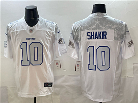 Buffalo Bills #10 Khalil Shakir White Rivalries Vapor F.U.S.E. Limited Jersey