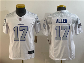 Buffalo Bills #17 Josh Allen Youth White Rivalries Vapor F.U.S.E. Limited Jersey