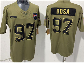 Buffalo Bills #97 Joey Bosa Olive 2025 Salute To Service Limited Jersey