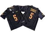Washington Commanders #5 Jayden Daniels Youth Black Vapor F.U.S.E. Limited Jersey