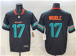 Miami Dolphins #17 Jaylen Waddle Black Rivalries Vapor F.U.S.E. Limited Jersey