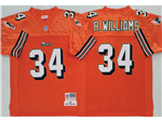 Miami Dolphins #34 Ricky Williams 2002 Throwback Orange Jersey