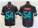 Miami Dolphins #54 Zach Thomas Black Rivalries Vapor F.U.S.E. Limited Jersey