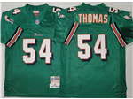 Miami Dolphins #54 Zach Thomas 2004 Throwback Aqua Jersey