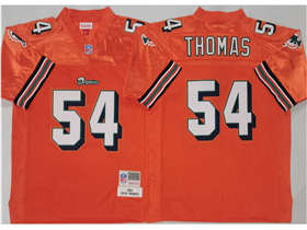 Miami Dolphins #54 Zach Thomas 2004 Throwback Orange Jersey