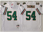 Miami Dolphins #54 Zach Thomas 2004 Throwback White Jersey