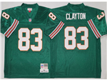 Miami Dolphins #83 Mark Clayton 1984 Throwback Aqua Jersey