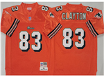 Miami Dolphins #83 Mark Clayton 1984 Throwback Orange Jersey