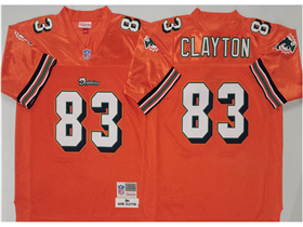 Miami Dolphins #83 Mark Clayton 1984 Throwback Orange Jersey