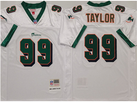 Miami Dolphins #99 Jason Taylor 2006 Throwback White Jersey