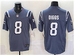 New England Patriots #8  Stefon Diggs Storm Blue Rivalries Vapor F.U.S.E. Limited Jersey