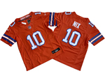 Denver Broncos #10 Bo Nix Youth Orange Alternate 1977 Throwback Vapor F.U.S.E. Limited Jersey