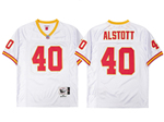 Tampa Bay Buccaneers #40 Mike Alstott Throwback White Jersey