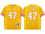 Tampa Bay Buccaneers #47 John Lynch Throwback Orange Jersey