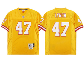 Tampa Bay Buccaneers #47 John Lynch Throwback Orange Jersey