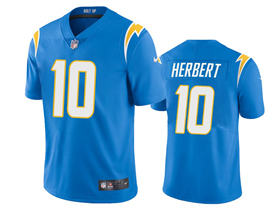 Los Angeles Chargers #10 Justin Herbert Youth Powder Blue Vapor Limited Jersey