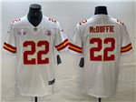 Kansas City Chiefs #22 Trent McDuffie White Super Bowl LVIII Limited Jersey