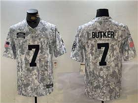 Kansas City Chiefs #7 Harrison Butker Arctic Camo 2024 Salute To Service Limited Jersey