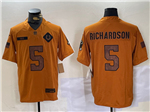 Indianapolis Colts #5 Anthony Richardson 2023 Brown Salute To Service Limited Jersey