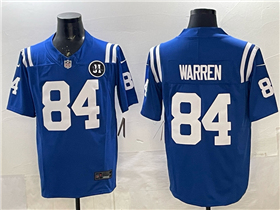 Indianapolis Colts #84 Tyler Warren Blue Vapor F.U.S.E. Limited Jersey