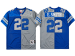 Dallas Cowboys #22 Emmitt Smith Throwback Split Blue/Gray Jersey