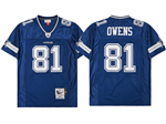 Dallas Cowboys #81 Terrell Owens 2007 Throwback Blue Jersey