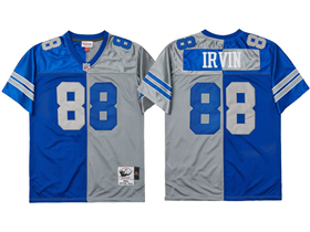Dallas Cowboys #88 Michael Irving Throwback Split Blue/Gray Jersey