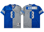 Dallas Cowboys #8 Troy Aikman Throwback Split Blue/Gray Jersey