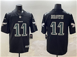 Philadelphia Eagles #11 A.J. Brown Black Fashion Limited Jersey