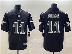 Philadelphia Eagles #11 A.J. Brown Black Fashion Limited Jersey