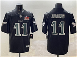 Philadelphia Eagles #11 A.J. Brown Black Fashion Super Bowl LIX Limited Jersey