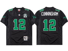 Philadelphia Eagles #12 Randall Cunningham 1992 Throwback Black Jersey