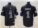 Philadelphia Eagles #1 Jalen Hurts Black Fashion Limited Jersey