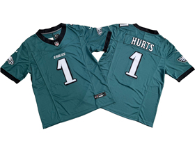 Philadelphia Eagles #1 Jalen Hurts Green Vapor F.U.S.E. Limited Jersey