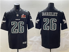 Philadelphia Eagles #26 Saquon Barkley Black Fashion Super Bowl LIX Limited Jersey