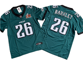 Philadelphia Eagles #26 Saquon Barkley Green Super Bowl LIX F.U.S.E. Limited Jersey