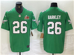 Philadelphia Eagles #26 Saquon Barkley Kelly Green Super Bowl LIX F.U.S.E. Limited Jersey