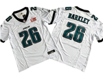 Philadelphia Eagles #26 Saquon Barkley White Super Bowl LIX F.U.S.E. Limited Jersey