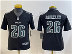 Philadelphia Eagles #26 Saquon Barkley Youth Black Fashion Limited Jersey