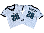 Philadelphia Eagles #26 Saquon Barkley Youth White Vapor F.U.S.E. Limited Jersey