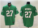 Philadelphia Eagles #27 Quinyon Mitchell Kelly Green Vapor F.U.S.E. Limited Jersey