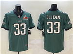 Philadelphia Eagles #33 Cooper DeJean Green Super Bowl LIX Limited Jersey