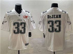 Philadelphia Eagles #33 Cooper DeJean White Fashion Super Bowl LIX Limited Jersey