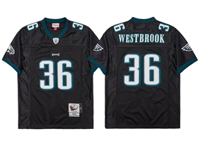 Philadelphia Eagles #36 Brian Westbrook 2003 Throwback Black Jersey