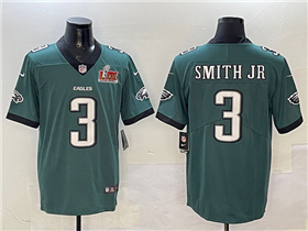 Philadelphia Eagles #3  Nolan Smith Jr. Green Super Bowl LIX Limited Jersey