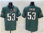 Philadelphia Eagles #53 Zack Baun Green Super Bowl LIX Limited Jersey