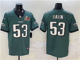 Philadelphia Eagles #53 Zack Baun Green Super Bowl LIX Limited Jersey