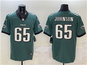 Philadelphia Eagles #65 Lane Johnson Green Vapor Limited Jersey